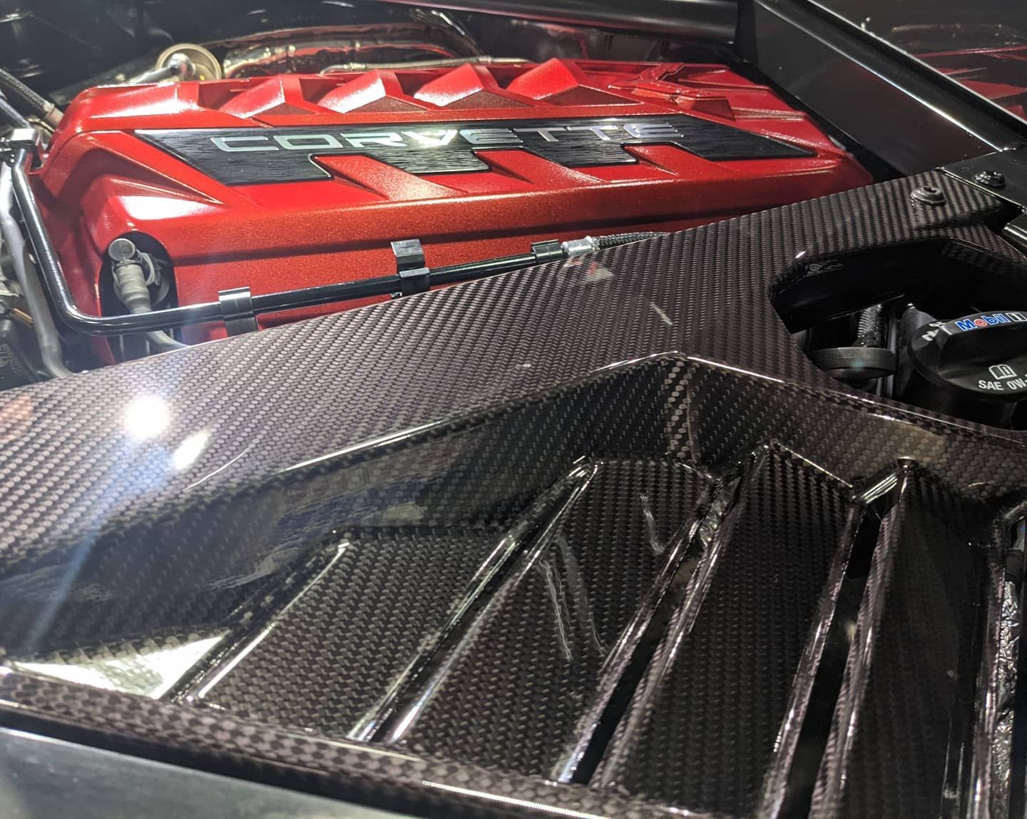 Corvette engine bay detailed and coated at Pro Car Care